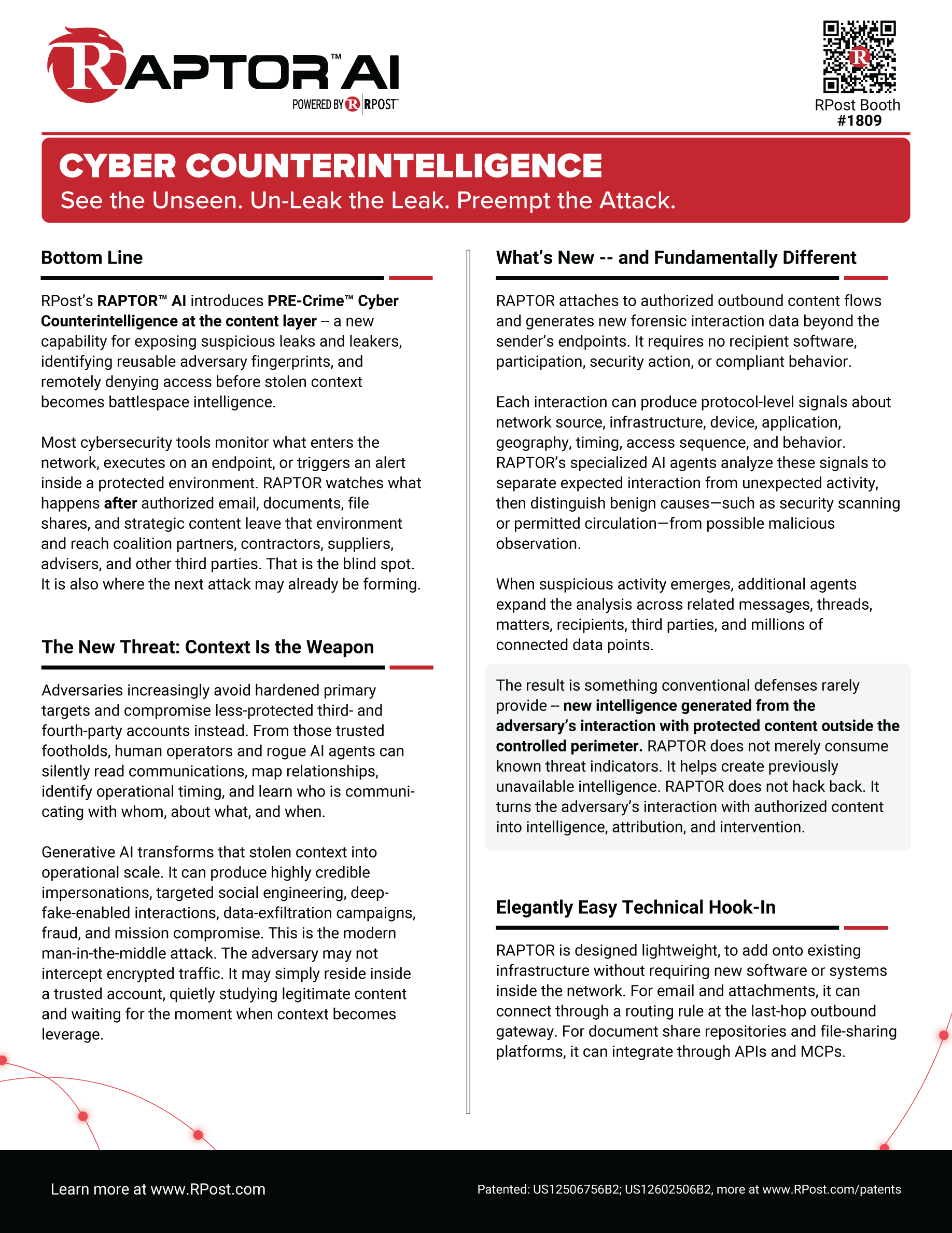 RAPTOR™ AI PRE-Crime™ Cyber Counterintelligence