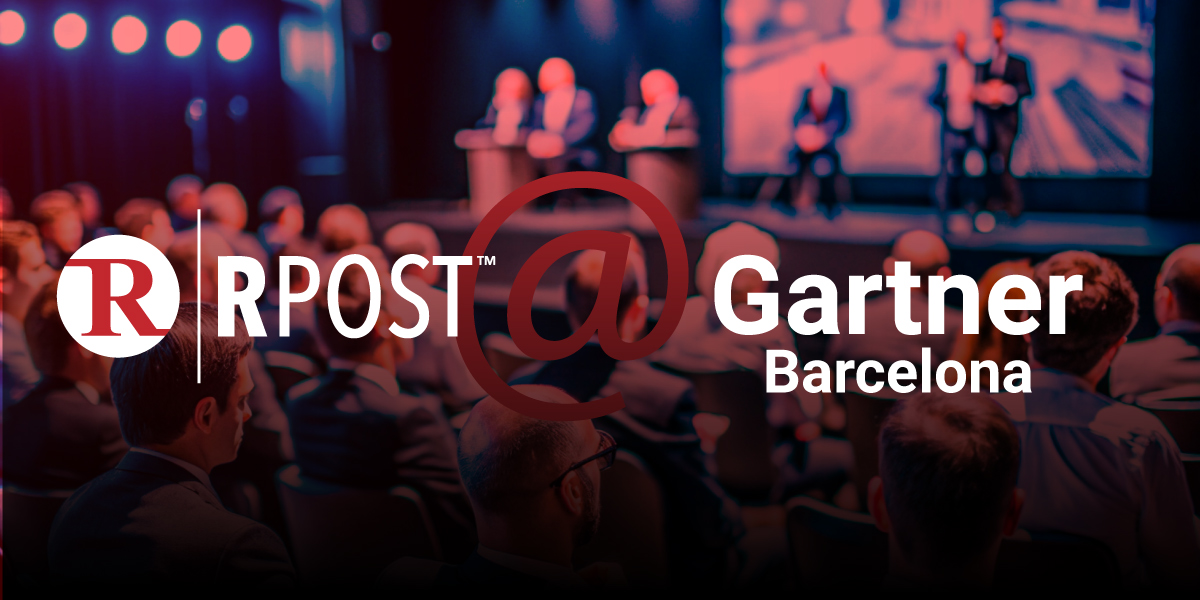 RPost @ Gartner IT Symposium/Xpo™ 2025 Conference in Barcelona, Spain