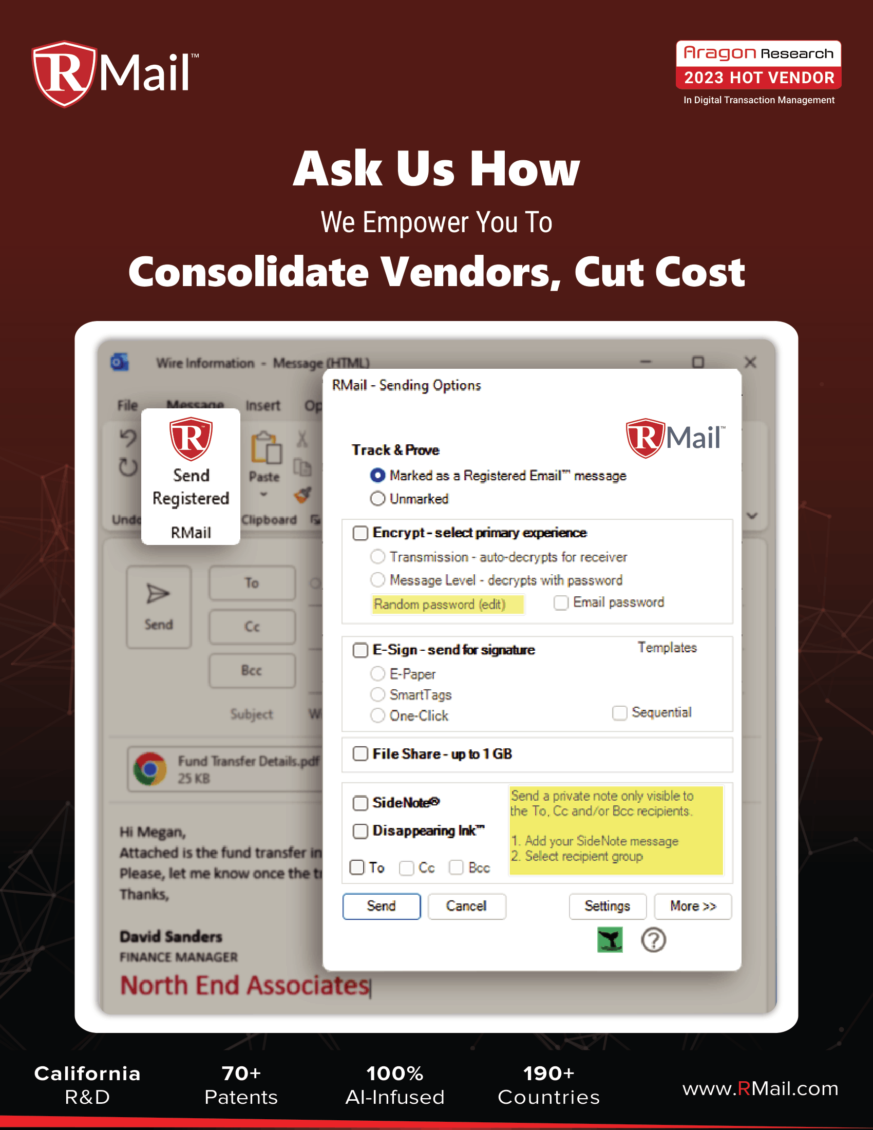 Consolidate Vendors, Cut Cost